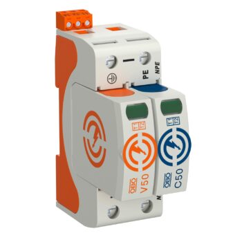 Combination arrester V50, 
1-pole + NPE with FS 280 V