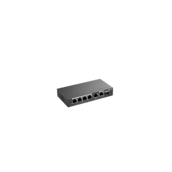 RG-ES206GS-P,6-Port Gigabit Smart POE Switch, 4 PoE/POE+ Ports with 1 Gigabit RJ45/1 combo SFP uplink ports, 54W PoE power budget